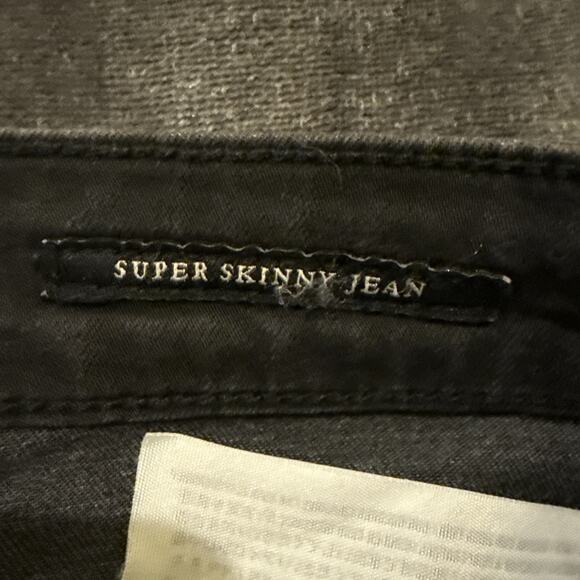 Abercrombie & Fitch Women SZ 25 x30 Super Skinny Jeans Signature Collection blk - Picture 11 of 15